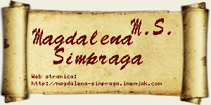 Magdalena Šimpraga vizit kartica